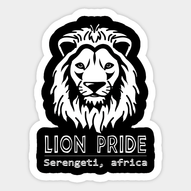 Lion Pride Serengeti Africa Sticker by CritterCommand